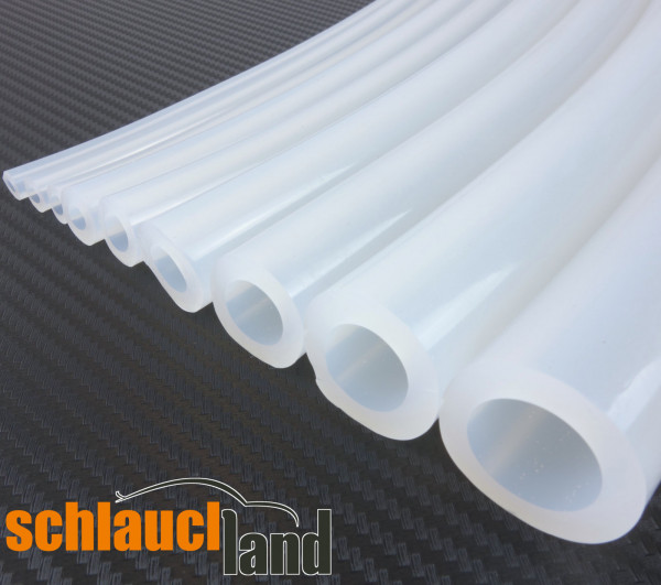 Silikonschlauch lebensmittelecht FDA Meterware / Größen wählbar 2-19mm