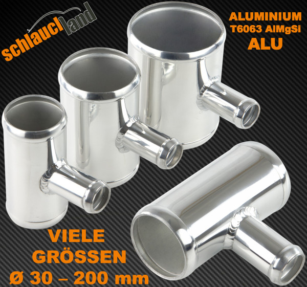 Alu-T-Stück Auslass 30mm