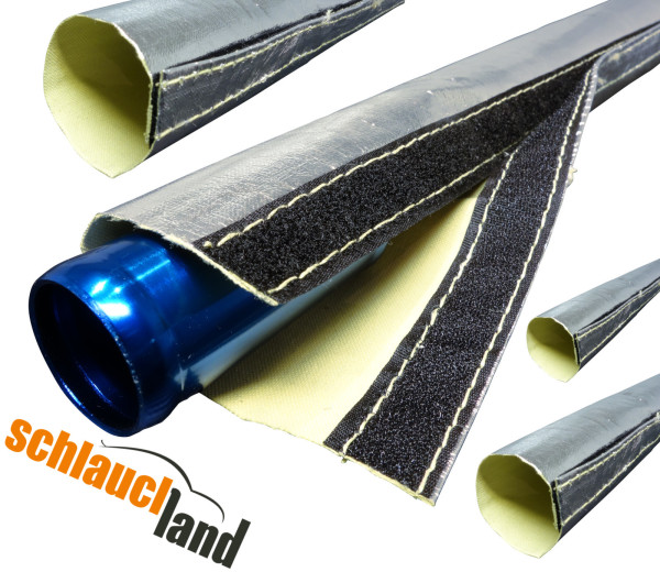 Hitzeschutzschlauch Alu-Kevlar Klett Meterware