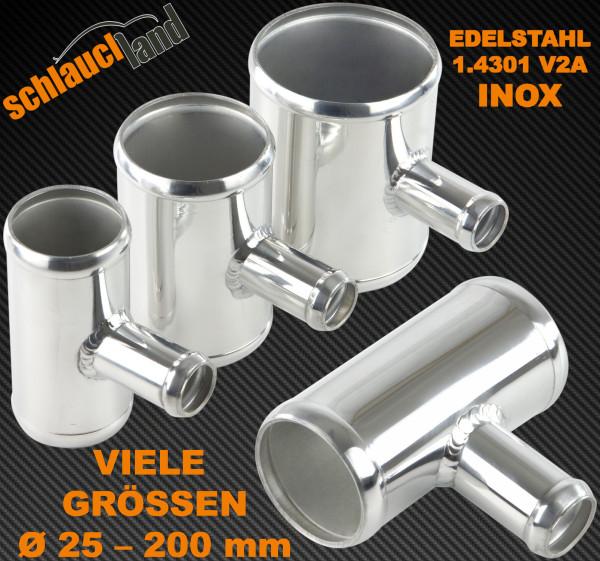 Edelstahl-T-Stück V2A