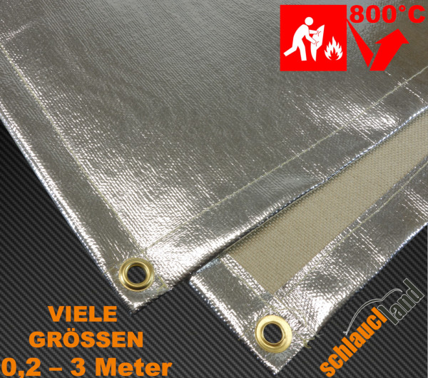 Hitzeschutzdecke Alu-Fiberglas